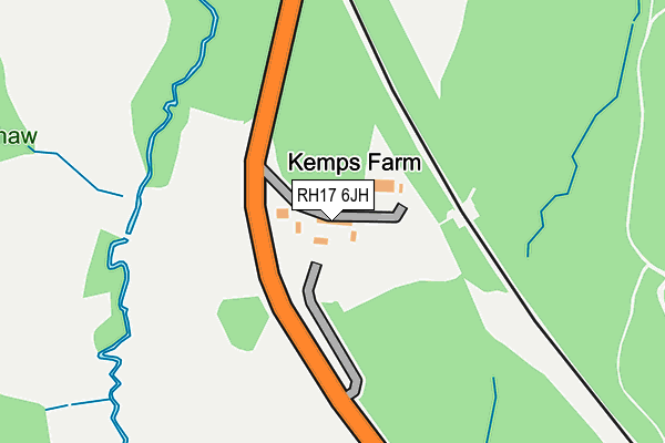 RH17 6JH map - OS OpenMap – Local (Ordnance Survey)
