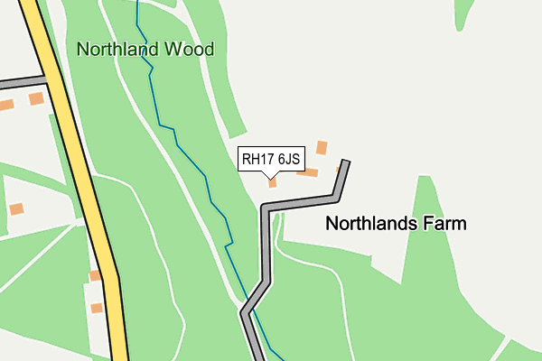 RH17 6JS map - OS OpenMap – Local (Ordnance Survey)