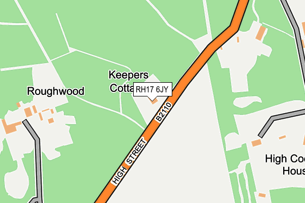 RH17 6JY map - OS OpenMap – Local (Ordnance Survey)