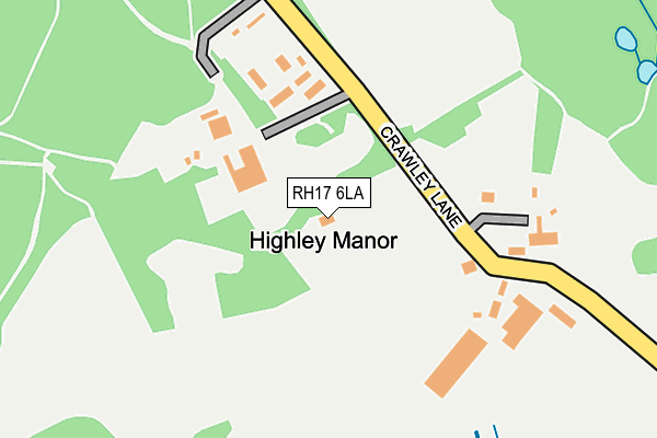 RH17 6LA map - OS OpenMap – Local (Ordnance Survey)