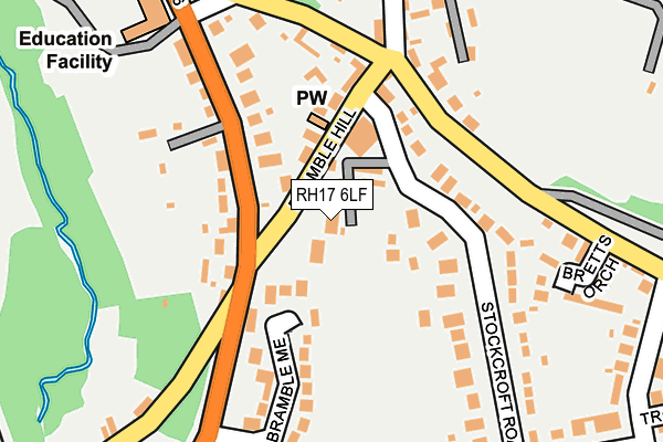 RH17 6LF map - OS OpenMap – Local (Ordnance Survey)
