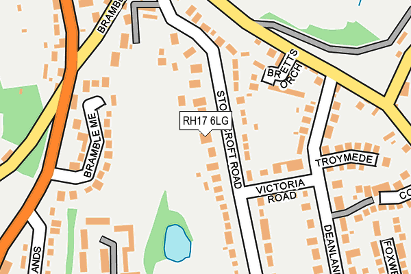 RH17 6LG map - OS OpenMap – Local (Ordnance Survey)