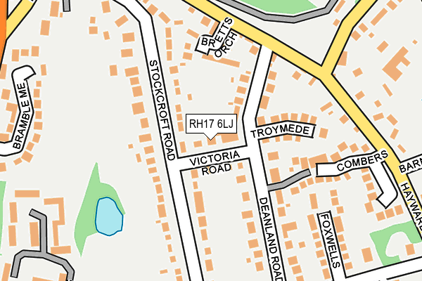 RH17 6LJ map - OS OpenMap – Local (Ordnance Survey)