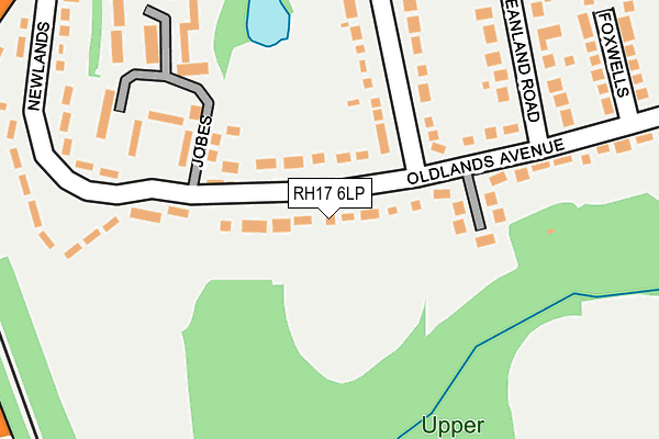 RH17 6LP map - OS OpenMap – Local (Ordnance Survey)