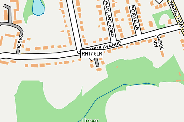 RH17 6LR map - OS OpenMap – Local (Ordnance Survey)