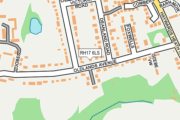 RH17 6LS map - OS OpenMap – Local (Ordnance Survey)