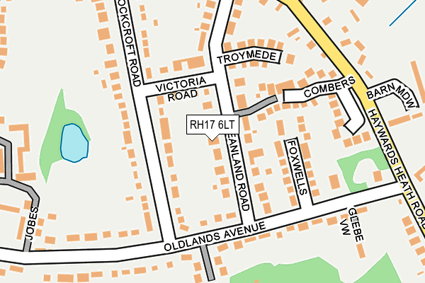 RH17 6LT map - OS OpenMap – Local (Ordnance Survey)