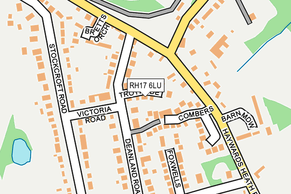 RH17 6LU map - OS OpenMap – Local (Ordnance Survey)