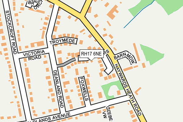RH17 6NE map - OS OpenMap – Local (Ordnance Survey)