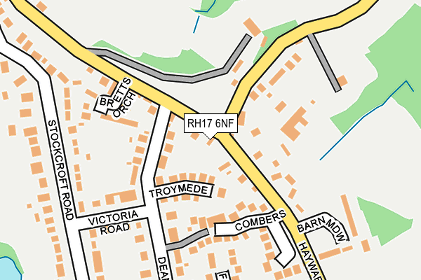 RH17 6NF map - OS OpenMap – Local (Ordnance Survey)