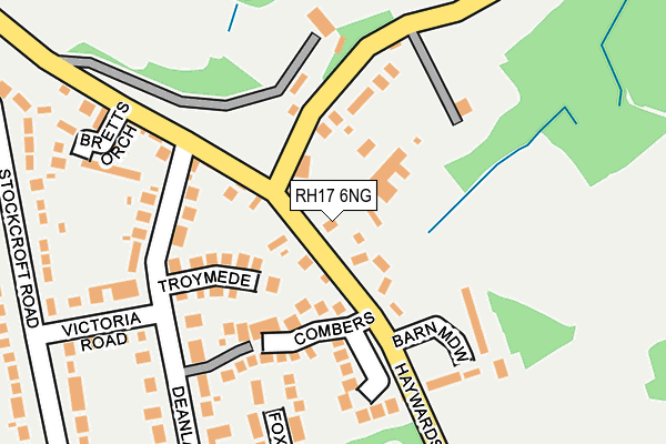 RH17 6NG map - OS OpenMap – Local (Ordnance Survey)