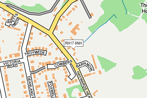 RH17 6NH map - OS OpenMap – Local (Ordnance Survey)