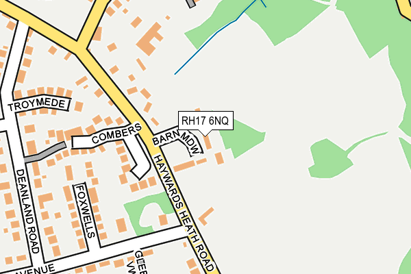 RH17 6NQ map - OS OpenMap – Local (Ordnance Survey)