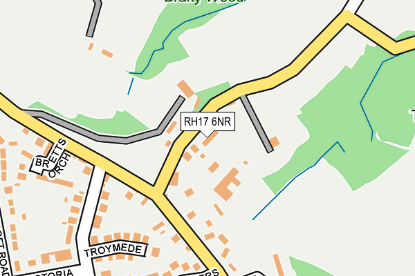 RH17 6NR map - OS OpenMap – Local (Ordnance Survey)
