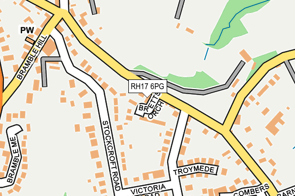 RH17 6PG map - OS OpenMap – Local (Ordnance Survey)