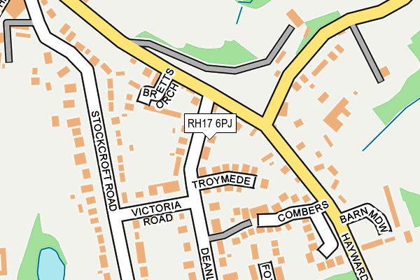 RH17 6PJ map - OS OpenMap – Local (Ordnance Survey)