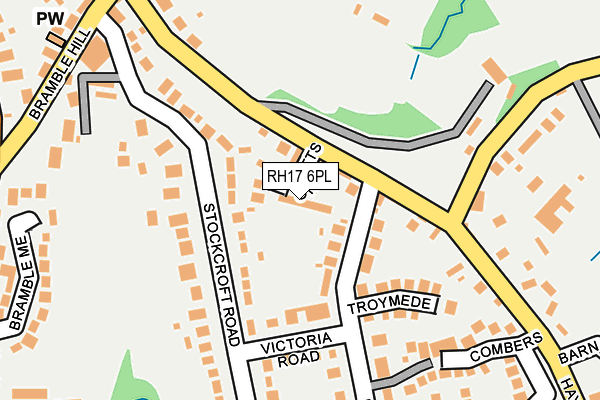 RH17 6PL map - OS OpenMap – Local (Ordnance Survey)