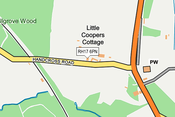 RH17 6PN map - OS OpenMap – Local (Ordnance Survey)