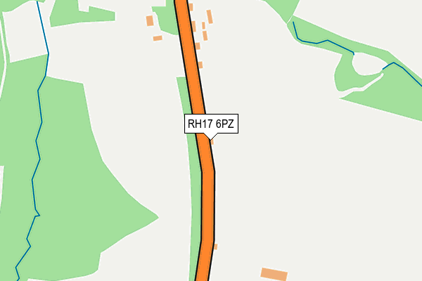 RH17 6PZ map - OS OpenMap – Local (Ordnance Survey)