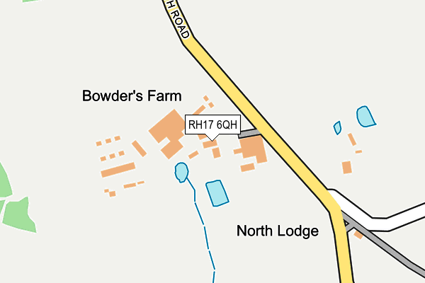 RH17 6QH map - OS OpenMap – Local (Ordnance Survey)
