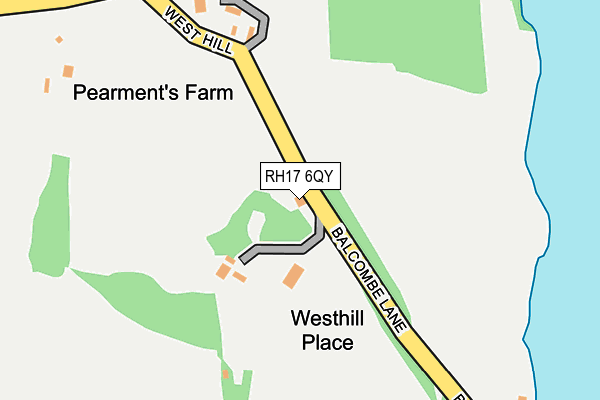 RH17 6QY map - OS OpenMap – Local (Ordnance Survey)