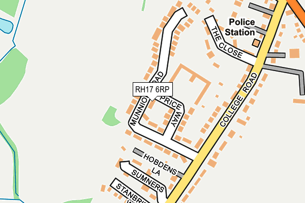 RH17 6RP map - OS OpenMap – Local (Ordnance Survey)