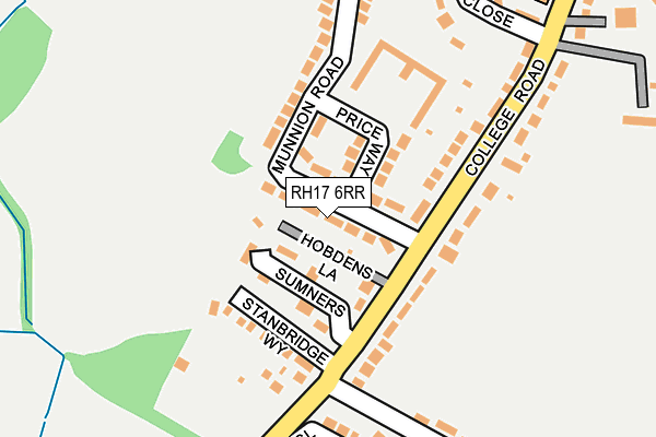 RH17 6RR map - OS OpenMap – Local (Ordnance Survey)