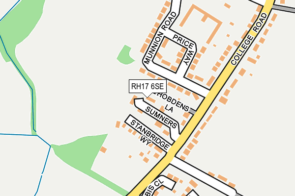 RH17 6SE map - OS OpenMap – Local (Ordnance Survey)