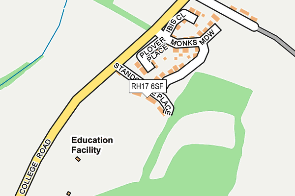 RH17 6SF map - OS OpenMap – Local (Ordnance Survey)