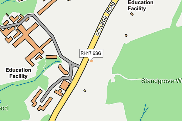 RH17 6SG map - OS OpenMap – Local (Ordnance Survey)