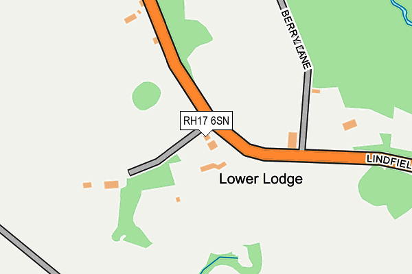 RH17 6SN map - OS OpenMap – Local (Ordnance Survey)
