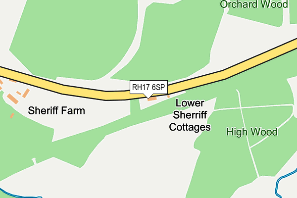 RH17 6SP map - OS OpenMap – Local (Ordnance Survey)