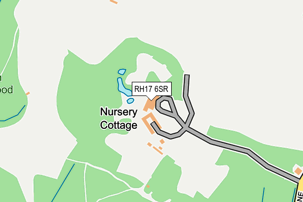 RH17 6SR map - OS OpenMap – Local (Ordnance Survey)