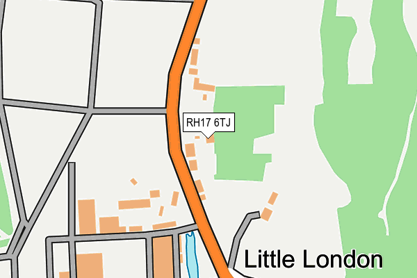 RH17 6TJ map - OS OpenMap – Local (Ordnance Survey)