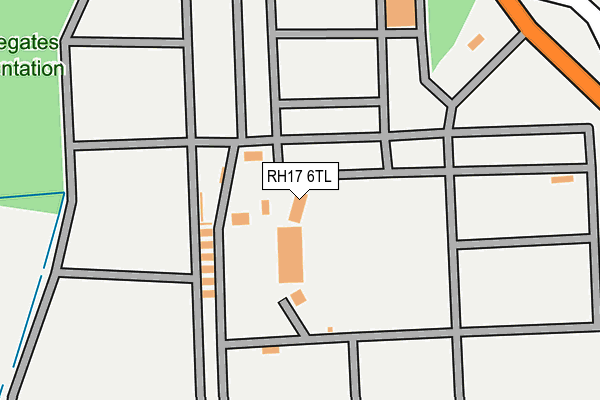 RH17 6TL map - OS OpenMap – Local (Ordnance Survey)