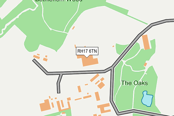 RH17 6TN map - OS OpenMap – Local (Ordnance Survey)