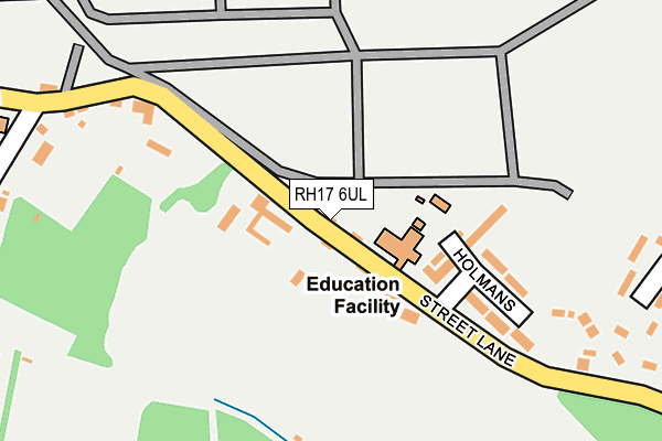 RH17 6UL map - OS OpenMap – Local (Ordnance Survey)