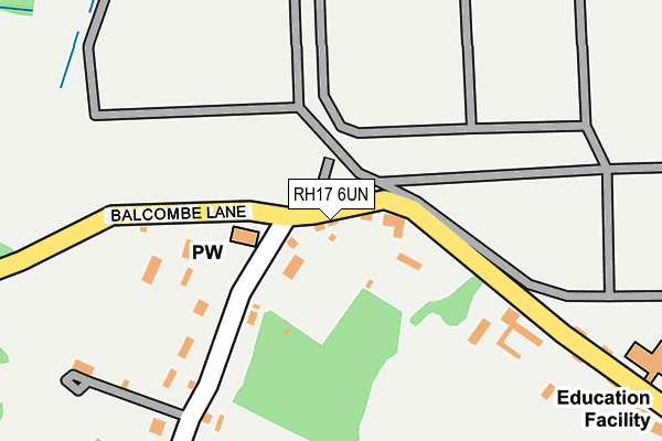 RH17 6UN map - OS OpenMap – Local (Ordnance Survey)