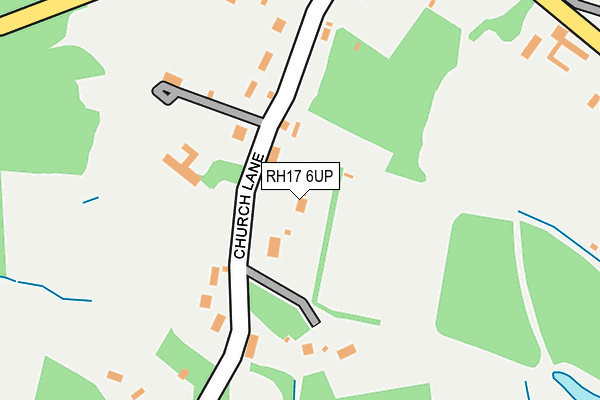 RH17 6UP map - OS OpenMap – Local (Ordnance Survey)