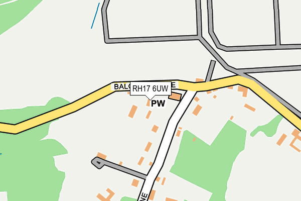 RH17 6UW map - OS OpenMap – Local (Ordnance Survey)