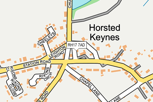 RH17 7AD map - OS OpenMap – Local (Ordnance Survey)