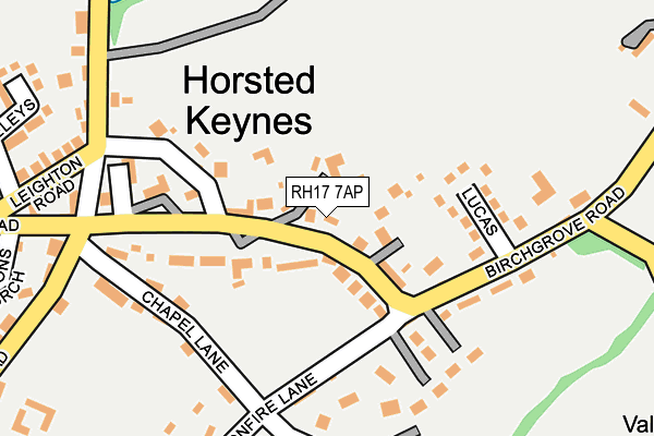 RH17 7AP map - OS OpenMap – Local (Ordnance Survey)