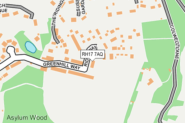 RH17 7AQ map - OS OpenMap – Local (Ordnance Survey)