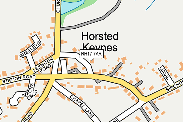 RH17 7AR map - OS OpenMap – Local (Ordnance Survey)