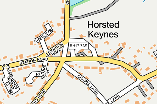 RH17 7AS map - OS OpenMap – Local (Ordnance Survey)