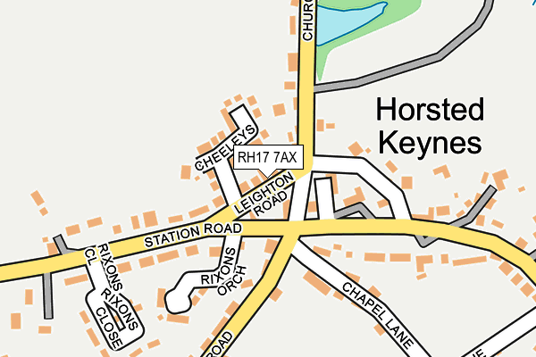 RH17 7AX map - OS OpenMap – Local (Ordnance Survey)