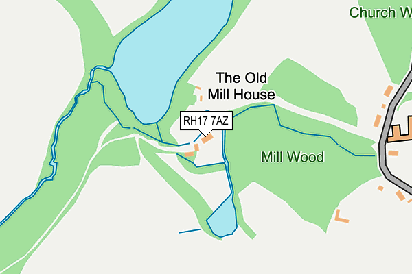 RH17 7AZ map - OS OpenMap – Local (Ordnance Survey)