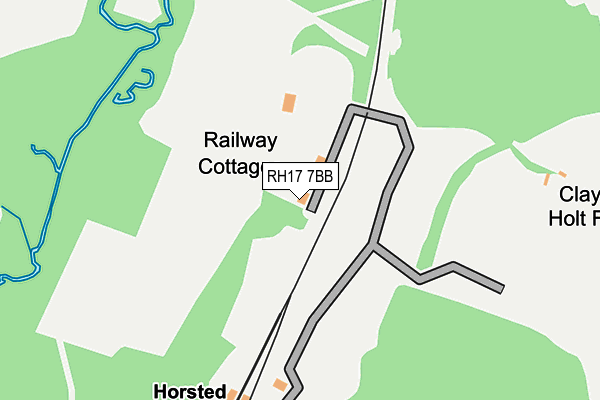 RH17 7BB map - OS OpenMap – Local (Ordnance Survey)