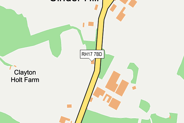 RH17 7BD map - OS OpenMap – Local (Ordnance Survey)