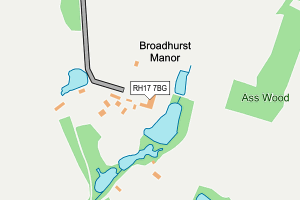 RH17 7BG map - OS OpenMap – Local (Ordnance Survey)